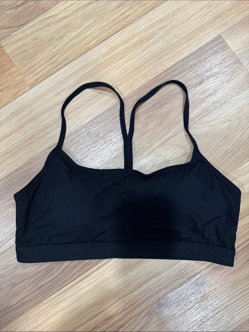 HALARA Black Ribbed Sports Bralette